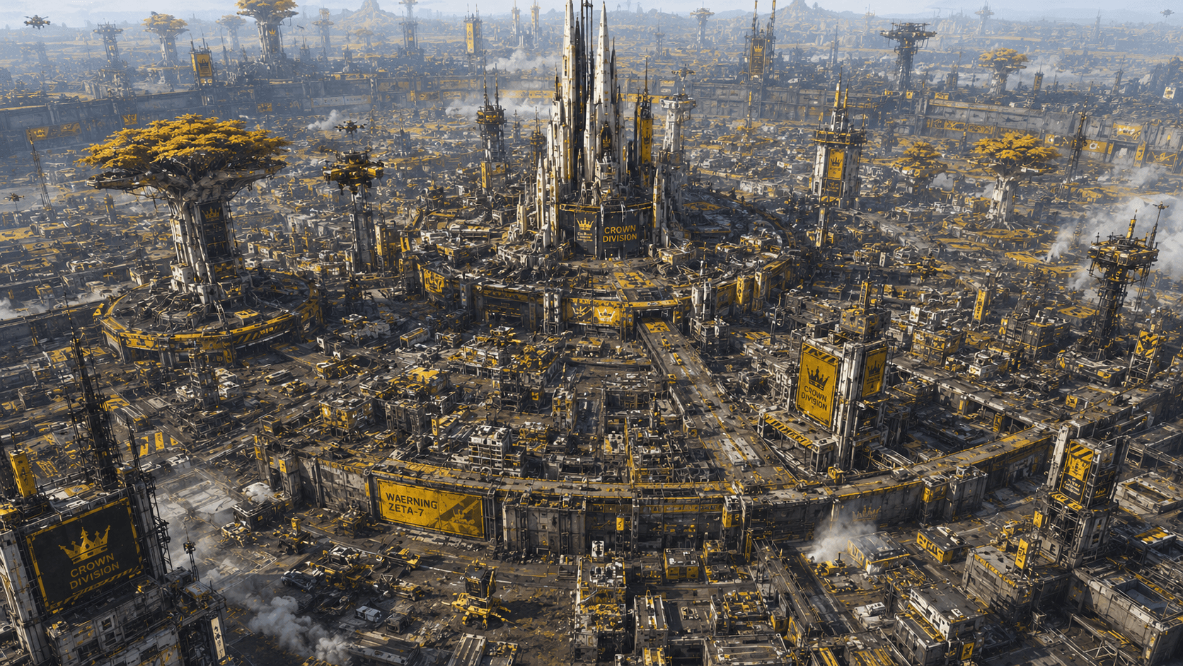 Crown Spire — fortified command district